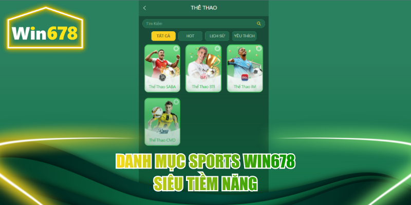 Danh mục kèo thể thao phong phú, hội tụ nhiều bộ môn đỉnh cao